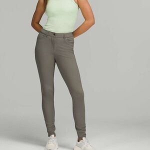 Lululemon City Sleek Slim Fit 5 Pocket High Rise Pant Size 28 in Grey Sage